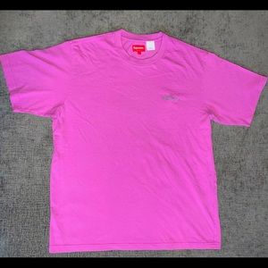 Supreme Arabic Logo Washed Short-Sleeve Tee 'Pink' Mens - Size L. NWOT